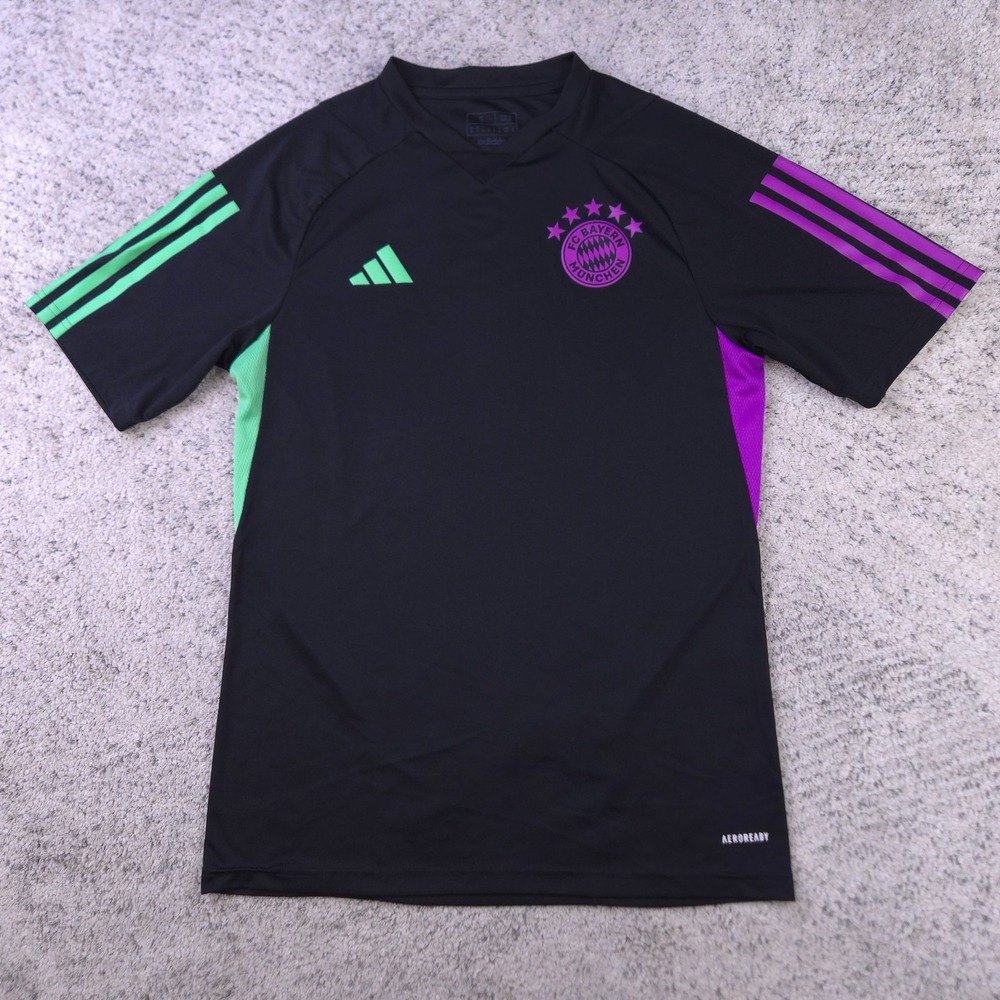 Adidas FC Bayern Munich 2023 2024 Training Jersey Mens Small Black IB1521